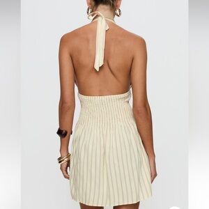 Light Yellow Halter Dress, Princess Polly Alivea Dress